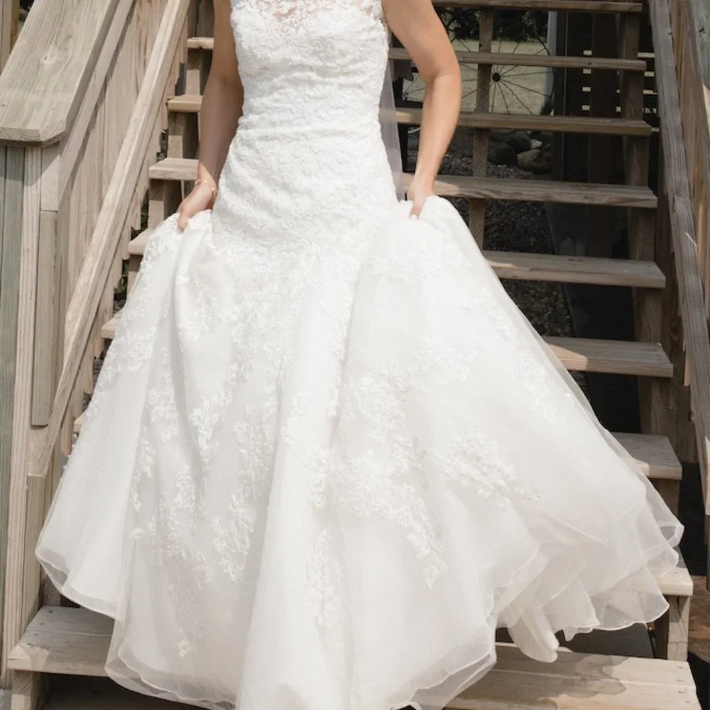 Allure Romance 2760 Lace Fit And Flare Wedding Dress - Picture 2 of 9